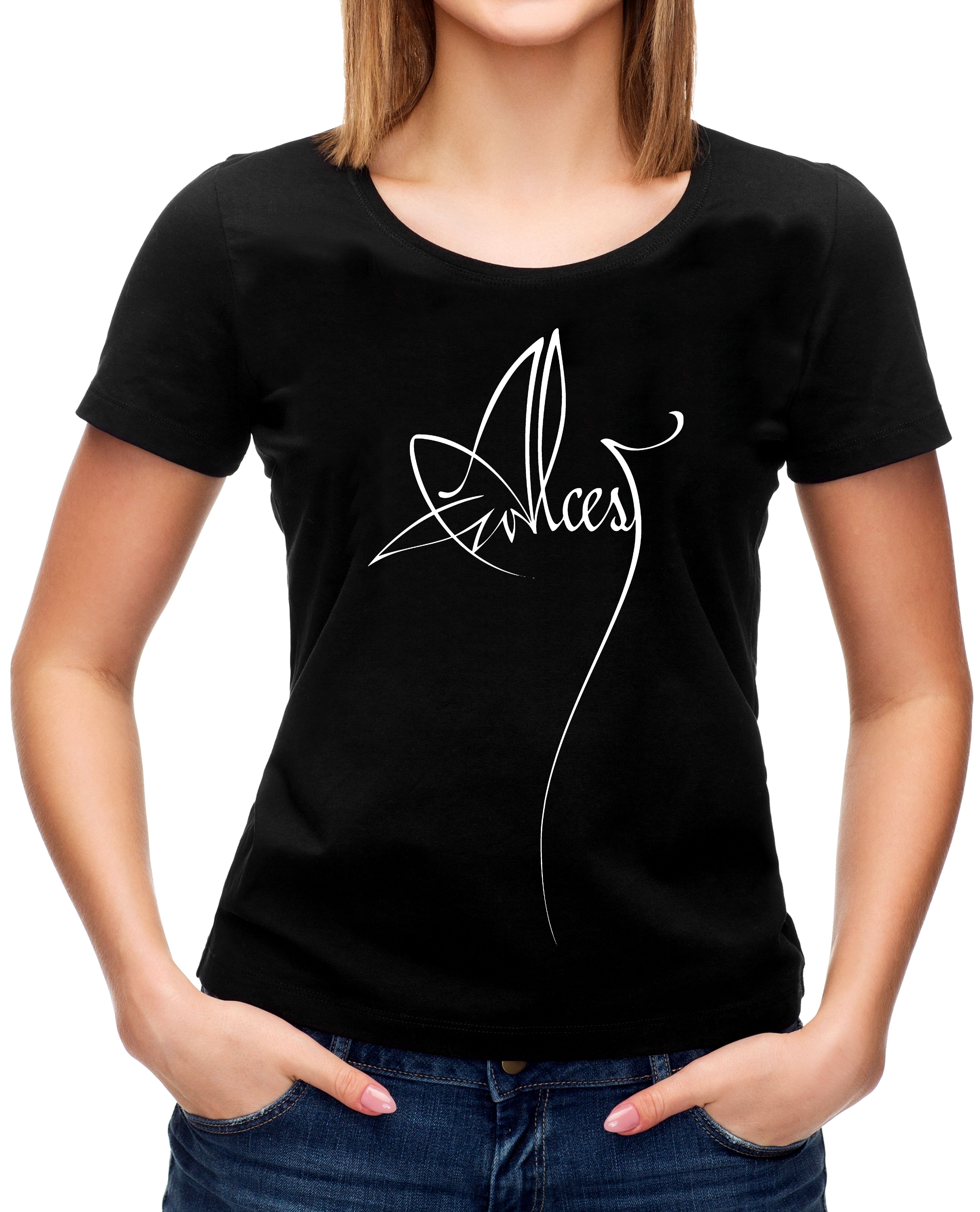 Alcest Logo Girlie T-Shirt – Metal & Rock T-shirts and Accessories