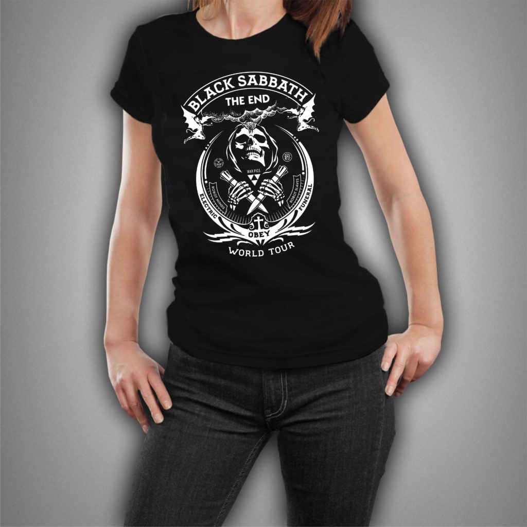 Black Sabbath World Tour Girlie T-Shirt – Metal & Rock T-shirts and ...