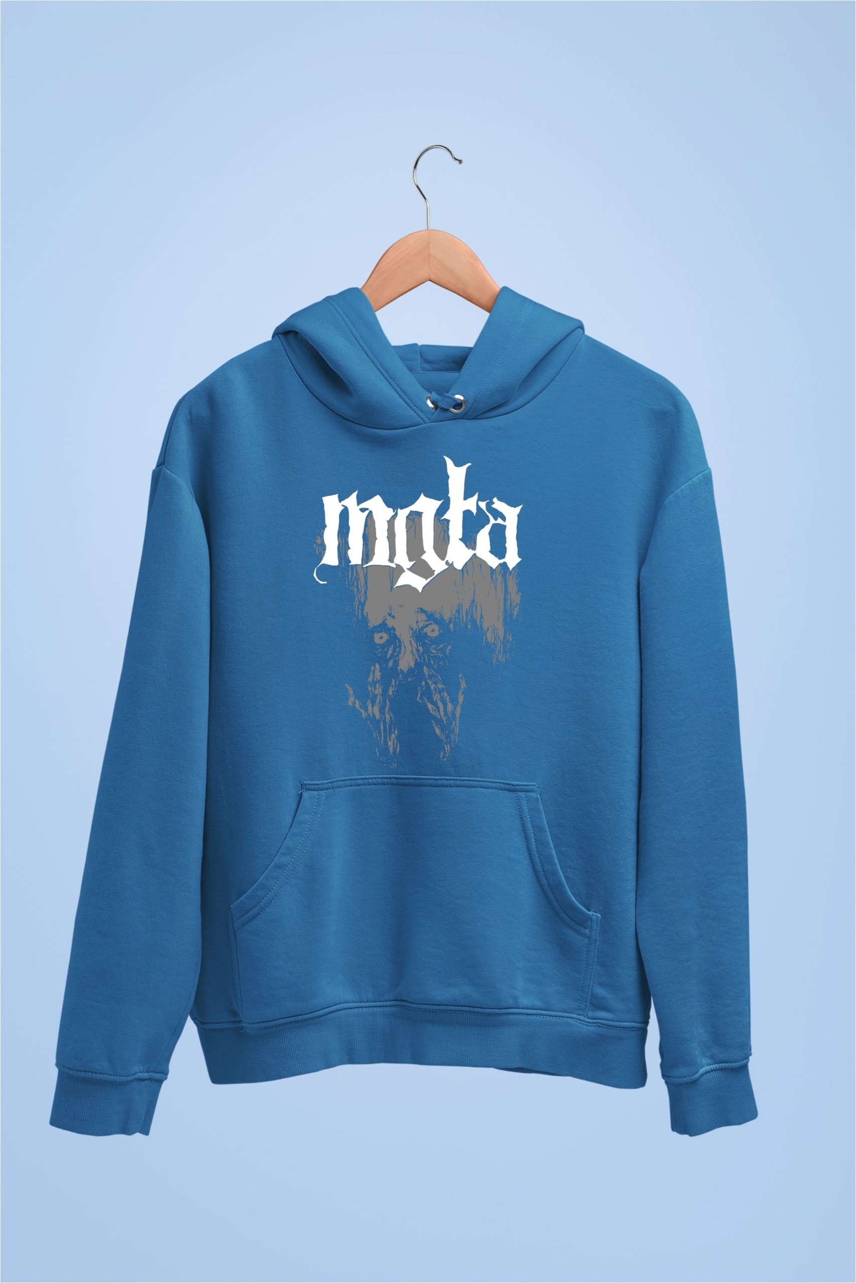Mgla Exercises in Futility Witch Man Light Blue Hoodie – Metal & Rock T ...