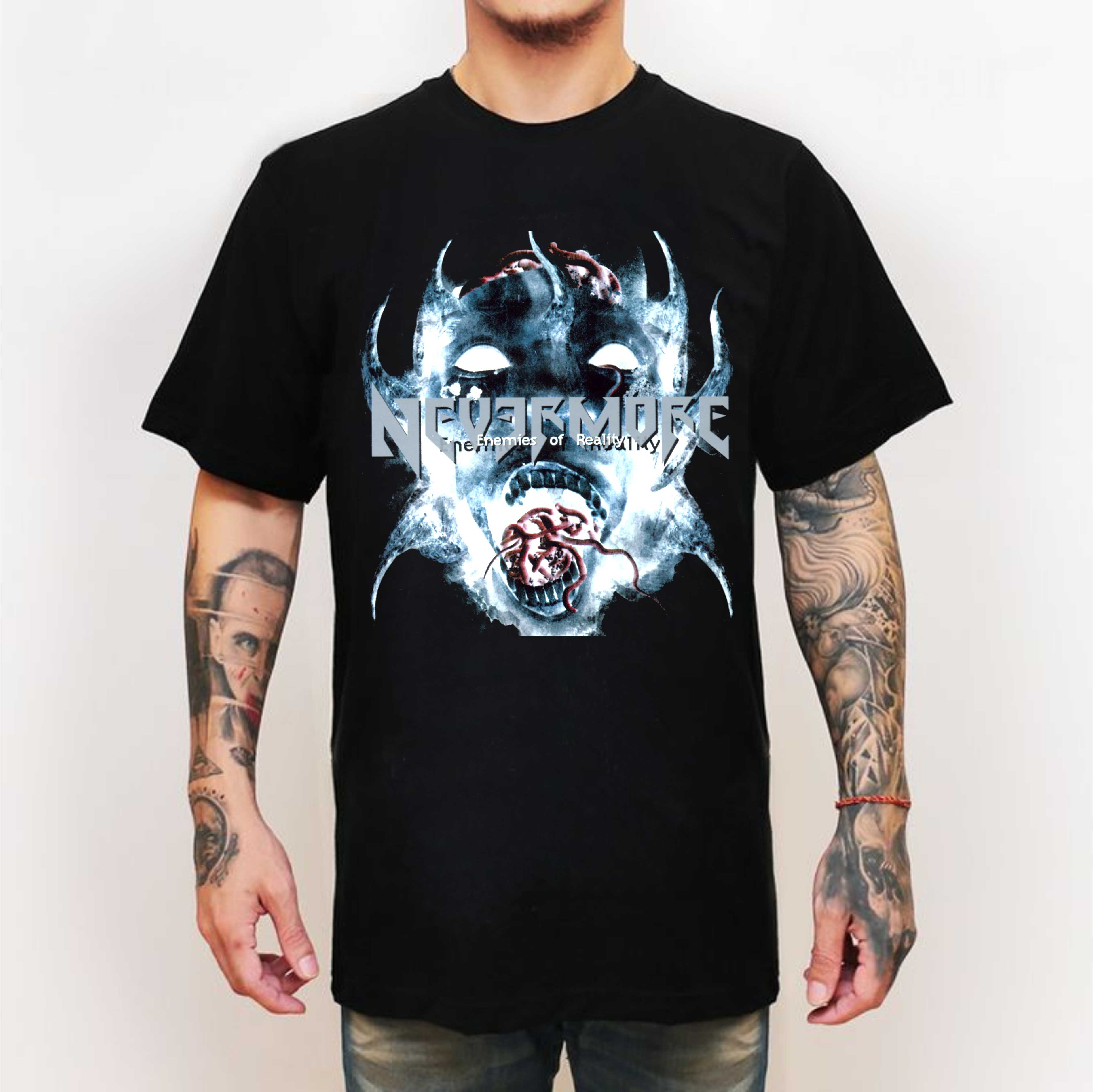 Nevermore Enemies Of Reality Black T-Shirt – Metal & Rock T-shirts and ...