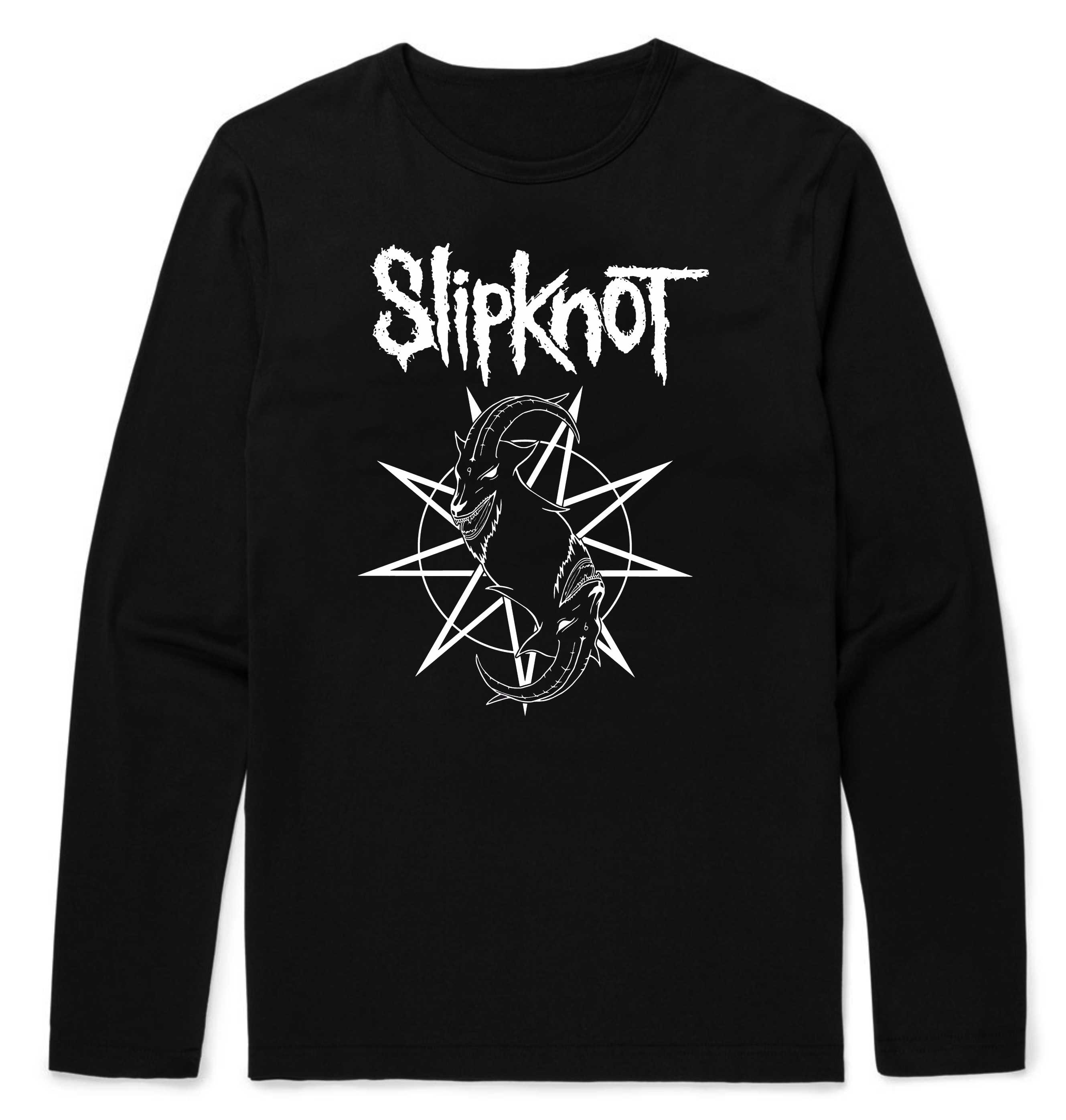 Slipknot Nonagram Goat Longsleeve T-Shirt – Metal & Rock T-shirts and