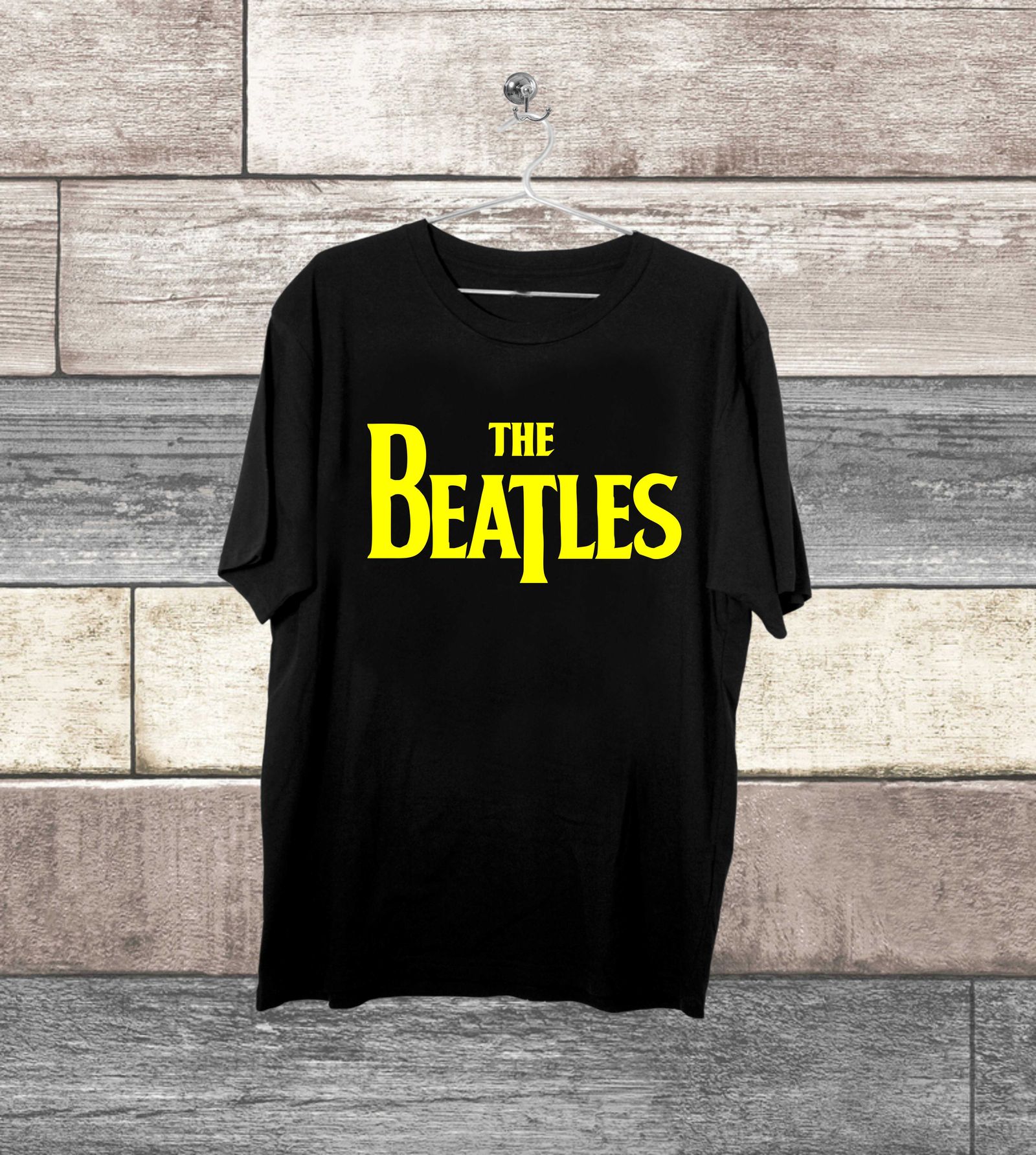 The Beatles T-Shirt Yellow Logo – Metal & Rock T-shirts and Accessories
